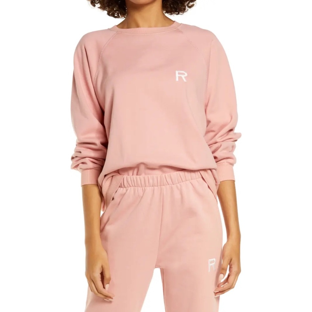 Ragdoll pink quartz oversized pullover crew neck sweatshirt Size Small - Picture 1 of 9